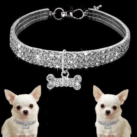 Crystal Rhinestone Pet Bling Collar