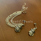 Simply Owls Ear Cuff Earrings