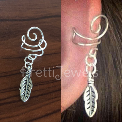 No Piercing Leaf Ear Cuff Single