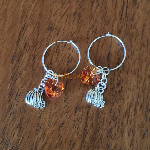 Pumpkin Sterling Earrings