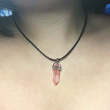 Cherry Quartz Gemstone Necklace