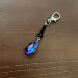 Teardrop Crystal Handbag Purse Charm Zipper Pull