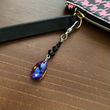 Teardrop Crystal Handbag Purse Charm Zipper Pull