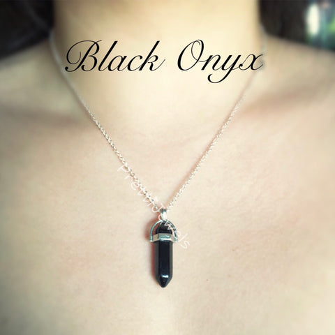 Black Onyx Gemstone Necklace