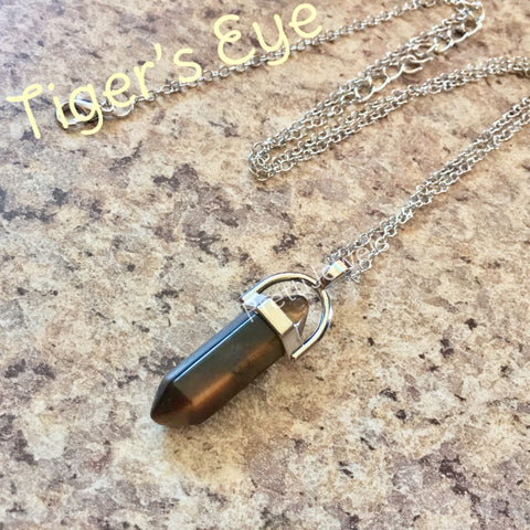 Tigers Eye Gemstone Necklace