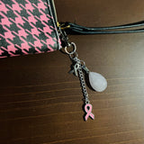 Breast Cancer Awareness Purse Bag Charm Zipper Pull