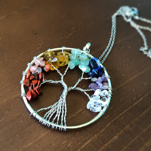 Big Tree of Life Chakra Necklace