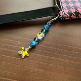 Starfish Crystal Handbag Purse Charm Zipper Pull