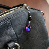 Teardrop Crystal Handbag Purse Charm Zipper Pull