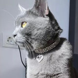 Heart Crystal Rhinestone Pet Bling Collar