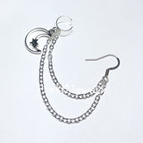 Star Crescent Moon Ear Cuff