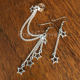 Dangly Shooting Star Ear Cuff Set