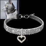 Heart Crystal Rhinestone Pet Bling Collar