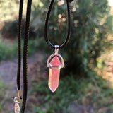 Cherry Quartz Gemstone Necklace